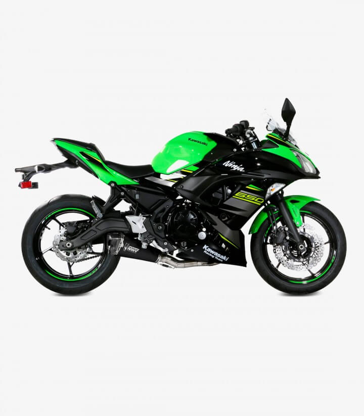 MIVV Delta Race Auspuff Schwarz für Kawasaki Ninja 650, Vulcan S, Z 650 (17-23) K.044.LDRB