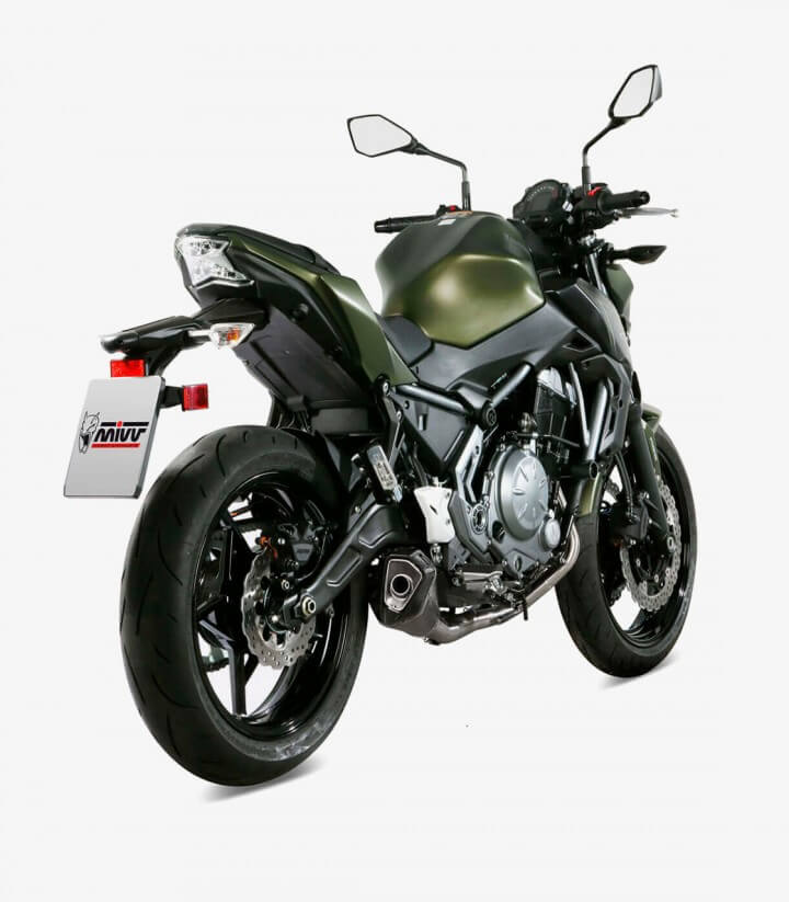 MIVV Delta Race Auspuff Schwarz für Kawasaki Ninja 650, Vulcan S, Z 650 (17-23) K.044.LDRB