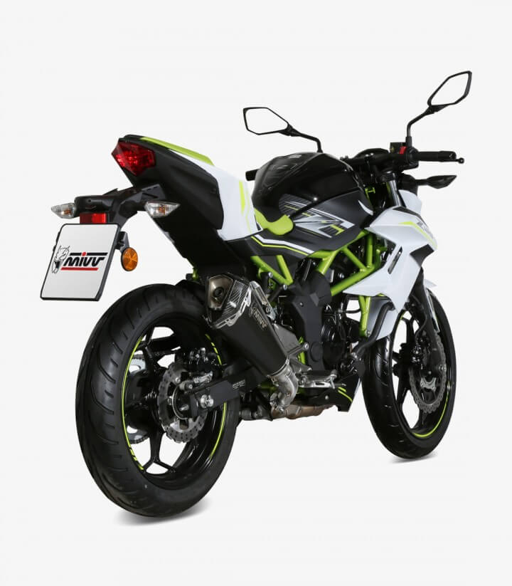 MIVV Delta Race Auspuff Schwarz für Kawasaki Ninja 125 (19-24), Z125 (19-24) K.048.LDRB