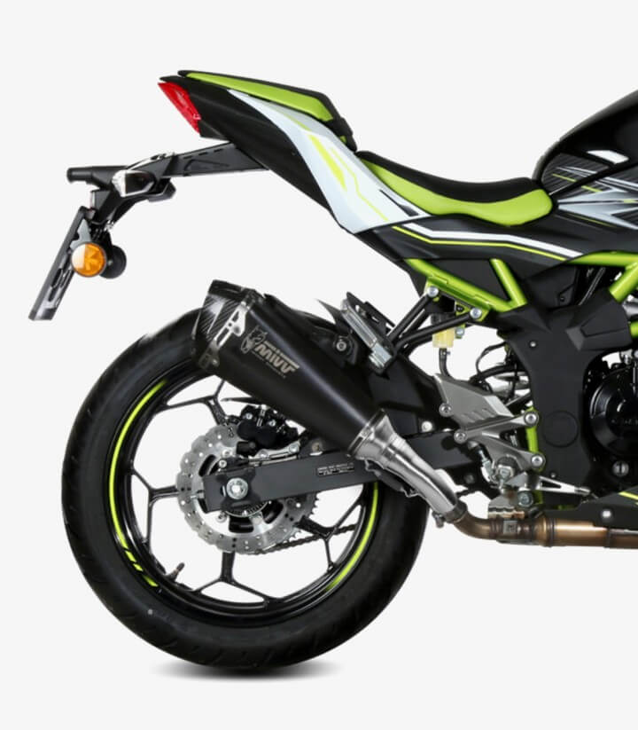 MIVV Delta Race Auspuff Schwarz für Kawasaki Ninja 125 (19-24), Z125 (19-24) K.048.LDRB