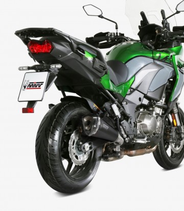 MIVV Delta Race Auspuff Schwarz für Kawasaki Versys 1000 (19-24) K.049.LDRB