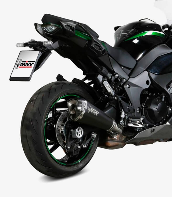 MIVV Delta Race Auspuff Schwarz für Kawasaki Ninja 1000SX (20-25), Z 1000 SX (24) K.054.LDRB