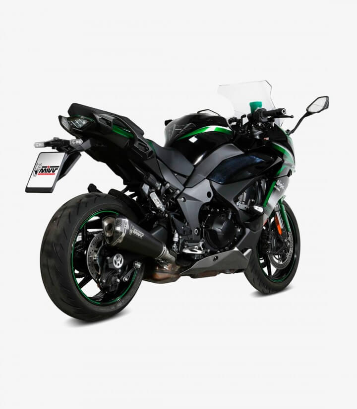 MIVV Delta Race Auspuff Schwarz für Kawasaki Ninja 1000SX (20-25), Z 1000 SX (24) K.054.LDRB