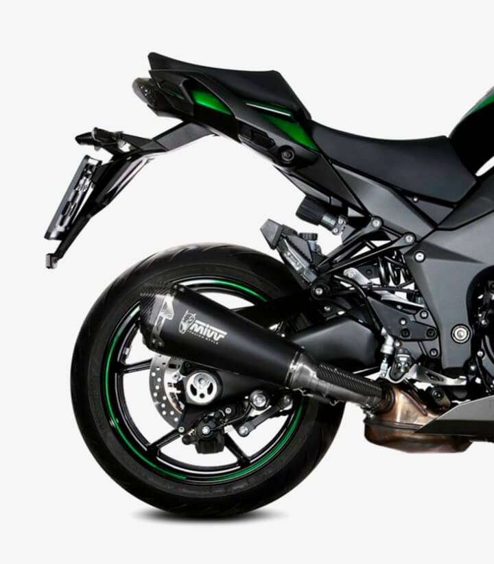 MIVV Delta Race Auspuff Schwarz für Kawasaki Ninja 1000SX (20-25), Z 1000 SX (24) K.054.LDRB