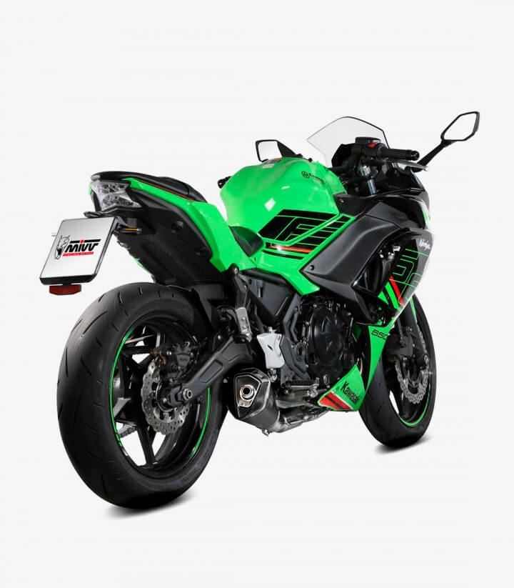 MIVV Delta Race Exhaust Black for Kawasaki Z 650 / Ninja 650 / Vulcan S (24-25) K.057.LDRB