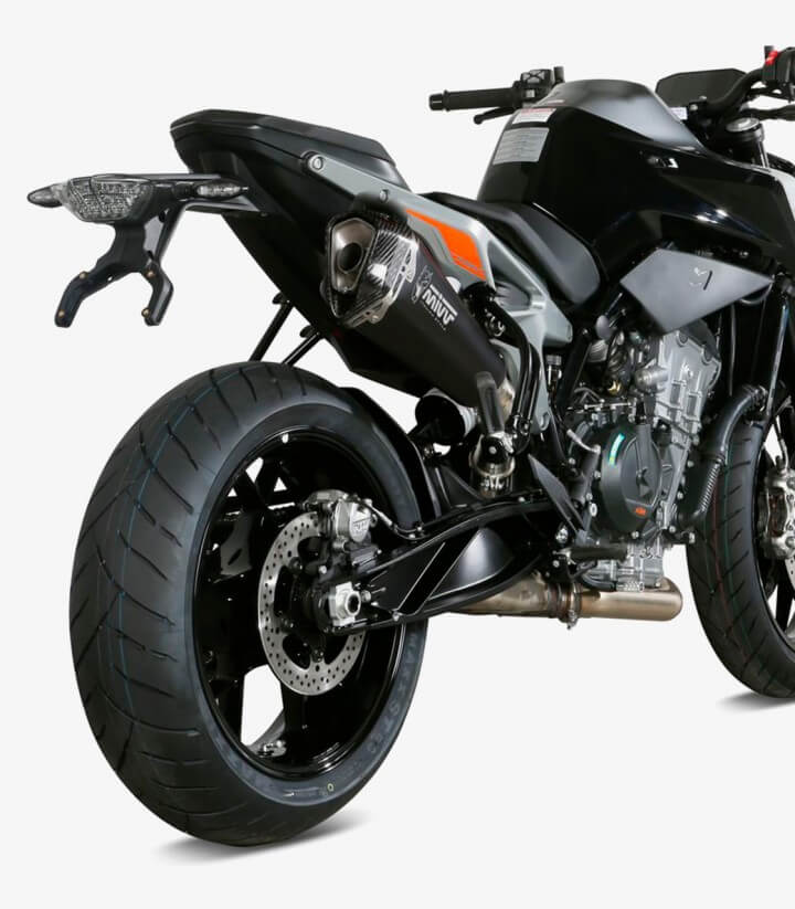 MIVV Delta Race Auspuff Schwarz für KTM 790 Duke (18-26), 890 Duke (20-25) KT.020.LDRB