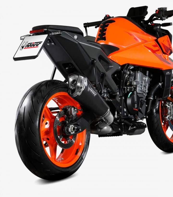 MIVV Delta Race Auspuff Schwarz für KTM 990 Duke (24-26) KT.032.LDRB