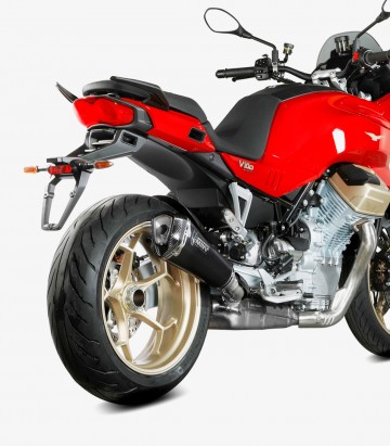 MIVV Delta Race Auspuff Schwarz für Moto Guzzi V100 Mandello (22-25) M.015.LDRB