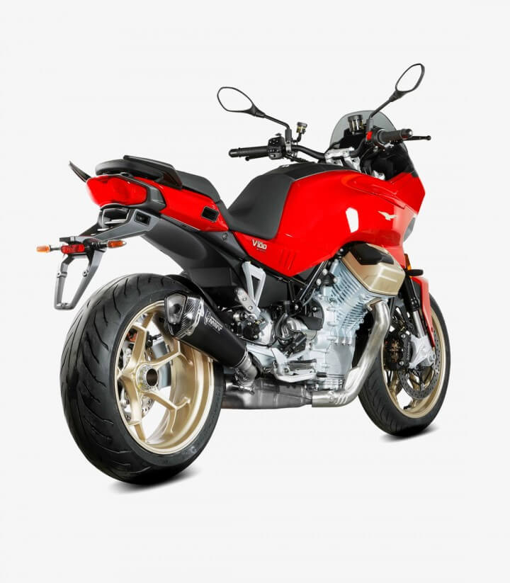 MIVV Delta Race Exhaust Black for Moto Guzzi V100 Mandello (22-25) M.015.LDRB