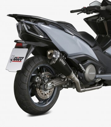 MIVV Delta Race Auspuff Schwarz für Kymco AK 550 (17-20) O.009.SDRB