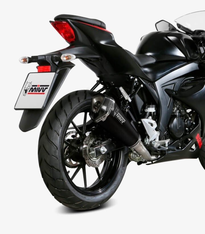 MIVV Delta Race Auspuff Schwarz für Suzuki GSX-R125 (17-21), GSX-S125 (17-21) S.055.LDRB