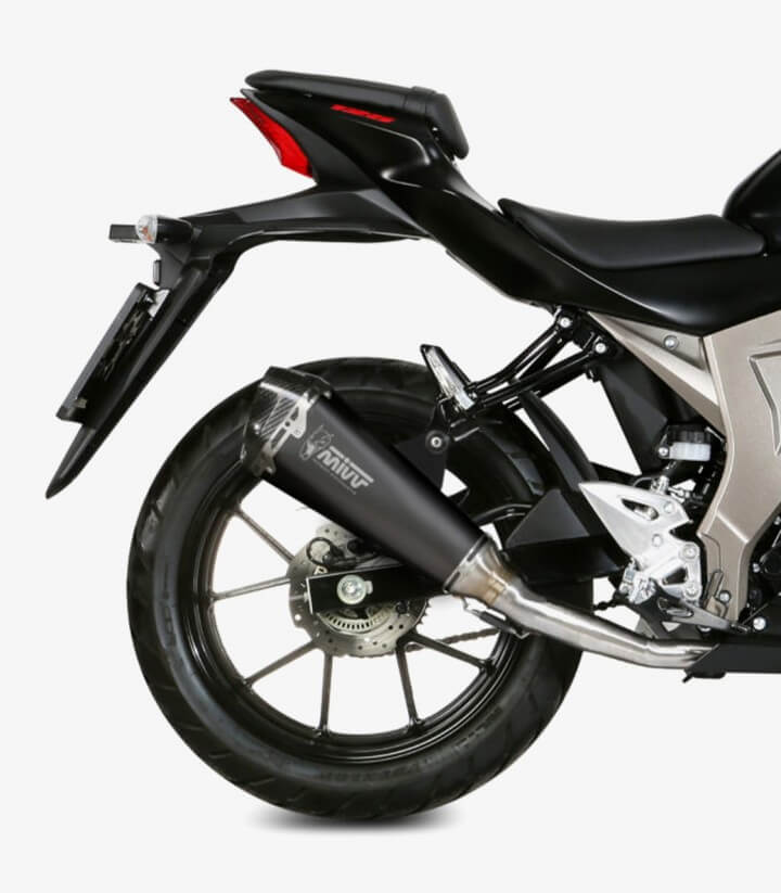 MIVV Delta Race Auspuff Schwarz für Suzuki GSX-R125 (17-21), GSX-S125 (17-21) S.055.LDRB