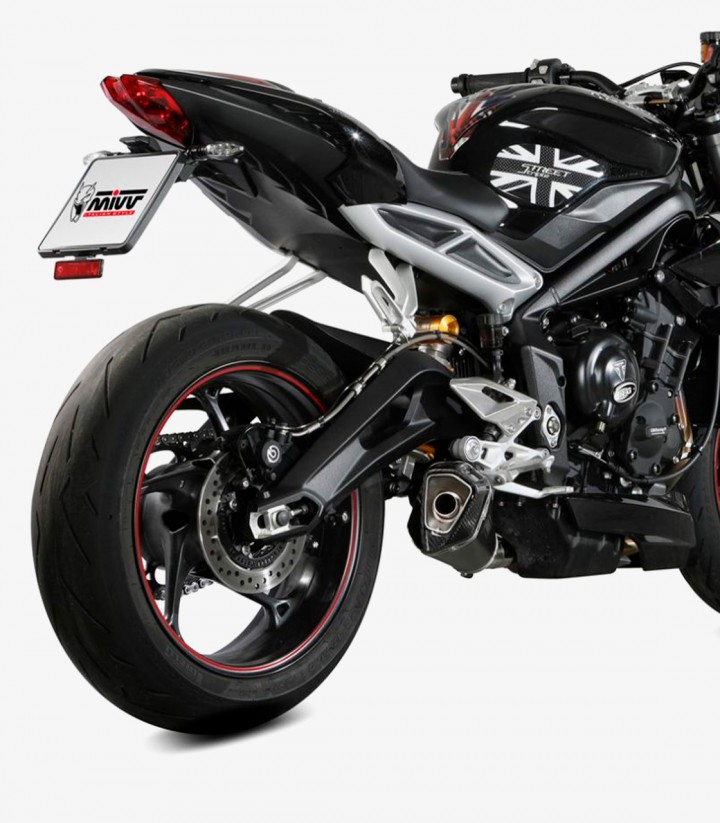 Escape MIVV Delta Race Negro para Triumph Street Triple 660 / 765 (17-25) T.019.LDRB
