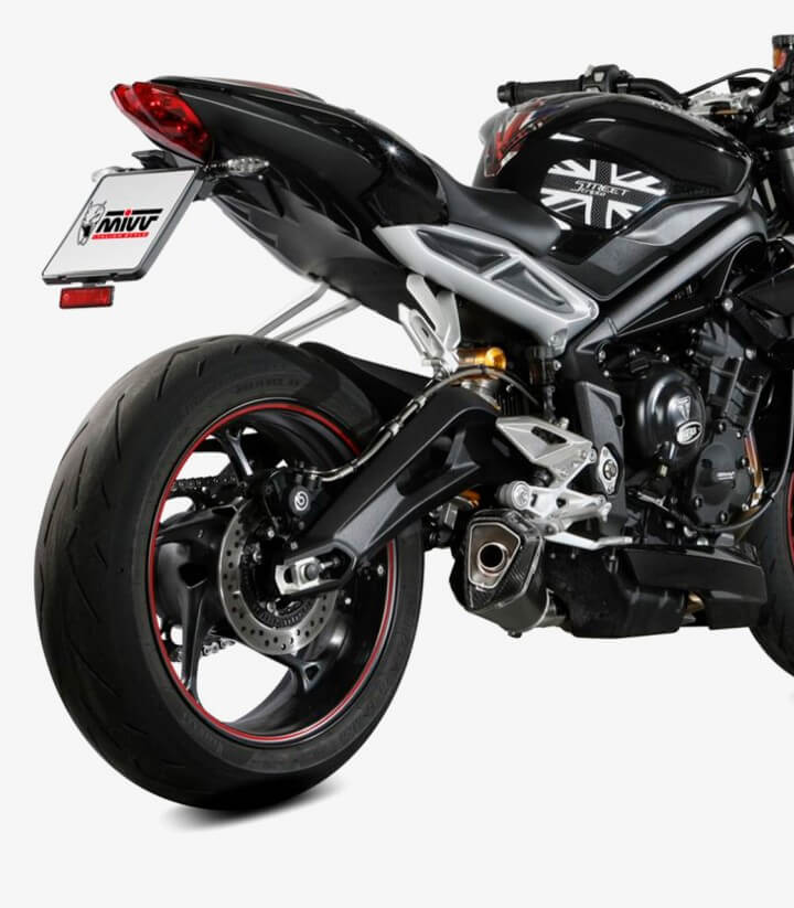 MIVV Delta Race Auspuff Schwarz für several Triumph models T.019.LDRB