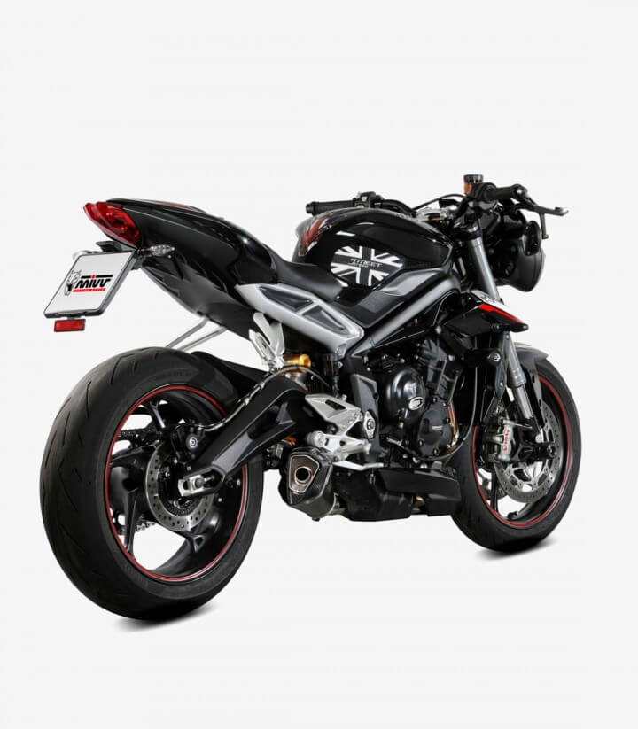 MIVV Delta Race Auspuff Schwarz für several Triumph models T.019.LDRB