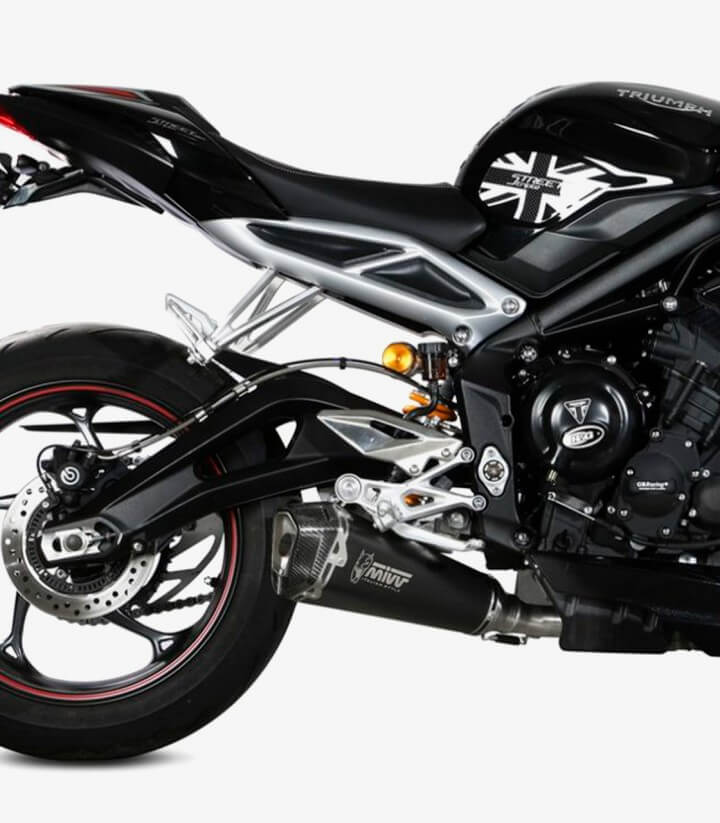 Escape MIVV Delta Race Negro para Triumph Street Triple 660 / 765 (17-25) T.019.LDRB