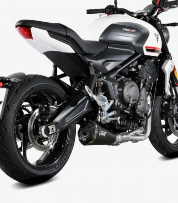 MIVV Delta Race Auspuff Schwarz für Triumph Tiger 1050 Sport/Tiger Sport 660 (22-24), Trident 660 (21-25) T.022.LDRB