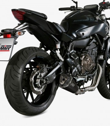 MIVV Delta Race Auspuff Schwarz für Yamaha MT-07 (14-20) Y.044.LDRB