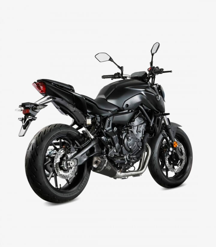 MIVV Delta Race Auspuff Schwarz für Yamaha MT-07 (21-25) Y.074.LDRB