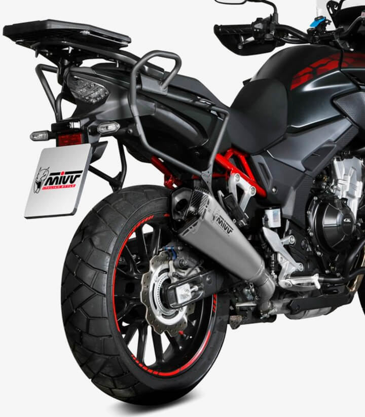 MIVV Delta Race Auspuff Stahl für Honda CB 500 F (21-23), CB 500 X (21-25) H.084.LDRX