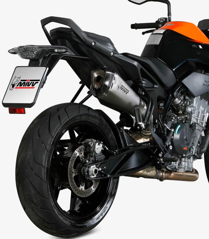MIVV Delta Race Auspuff Stahl für KTM 790 Duke (18-26), 890 Duke (20-25) KT.020.LDRX