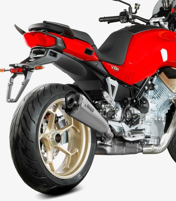 Escape MIVV Delta Race Acero para Moto Guzzi V100 Mandello (22-25) M.015.LDRX