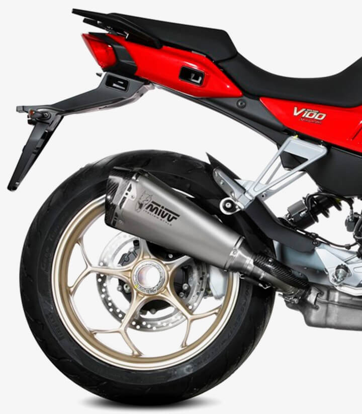 MIVV Delta Race Auspuff Stahl für Moto Guzzi V100 Mandello (22-25) M.015.LDRX