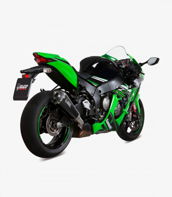MIVV Delta Race Auspuff Carbon für Kawasaki Ninja ZX-10R/RR (16-25) K.042.LDRC