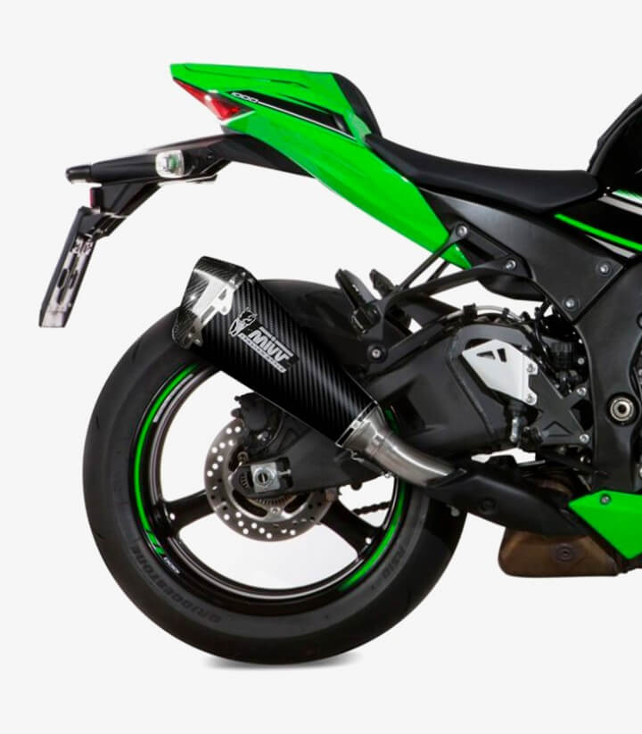 MIVV Delta Race Auspuff Carbon für Kawasaki Ninja ZX-10R/RR (16-25) K.042.LDRC
