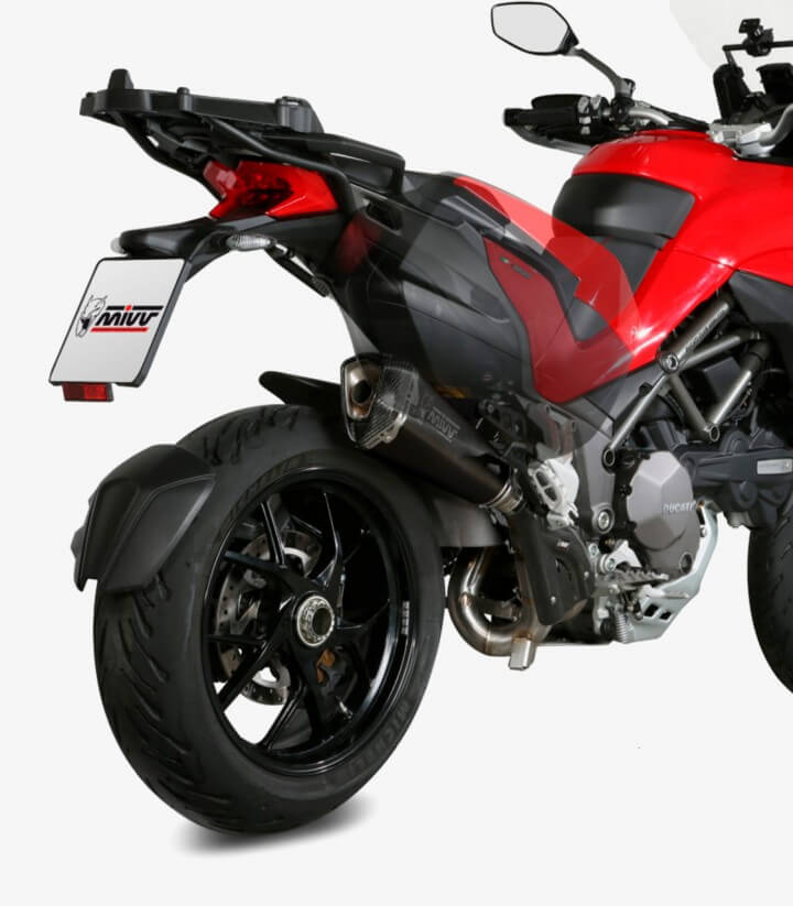 MIVV Delta Race Auspuff Schwarz für Ducati Multistrada 1200 (15-17) / 1260 (18-20) D.033.SDRB