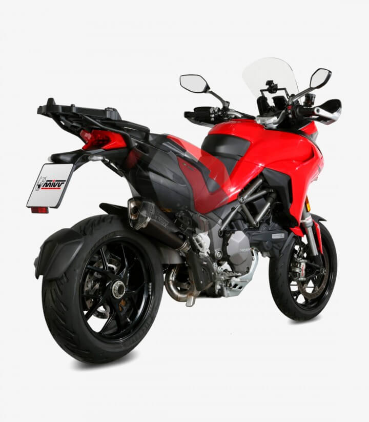 MIVV Delta Race Auspuff Schwarz für Ducati Multistrada 1200 (15-17) / 1260 (18-20) D.033.SDRB