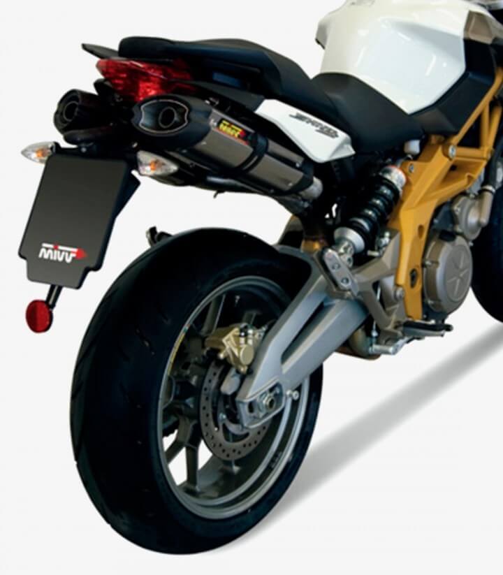 MIVV Suono Auspuff Stahl für Aprilia Shiver 750 (08-16) A.006.L7