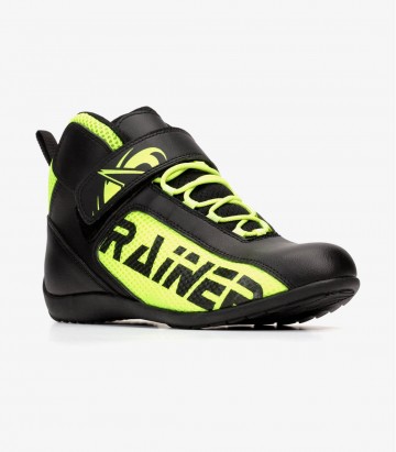 Rainers T100-F black & fluor unisex motorcycle boots