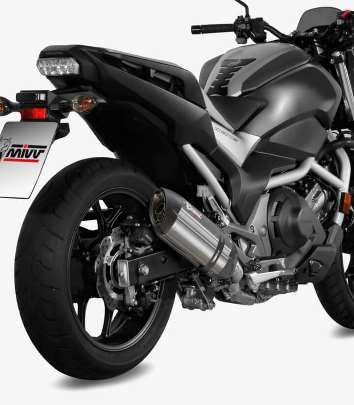 MIVV Suono Auspuff Stahl für Honda Integra/NC 750 Integra (16-20), NC700X (16-21), NC750S/X (16-22) H.065.L7