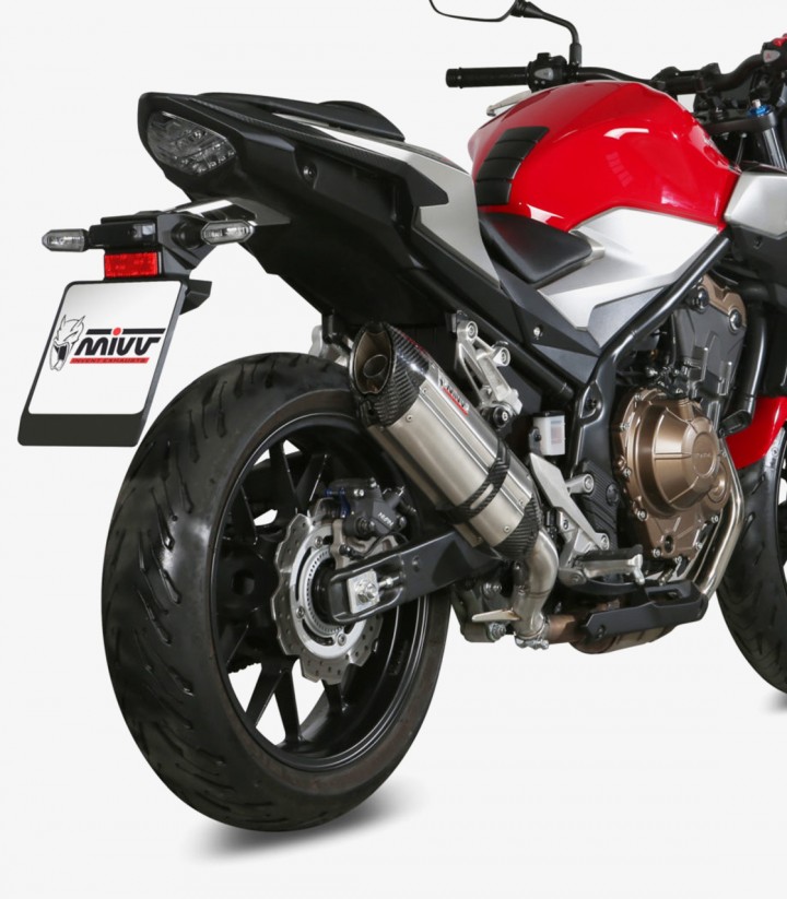 MIVV Suono Exhaust Stainless Steel for Honda CB 500 F / X (19-25) H.075.L7