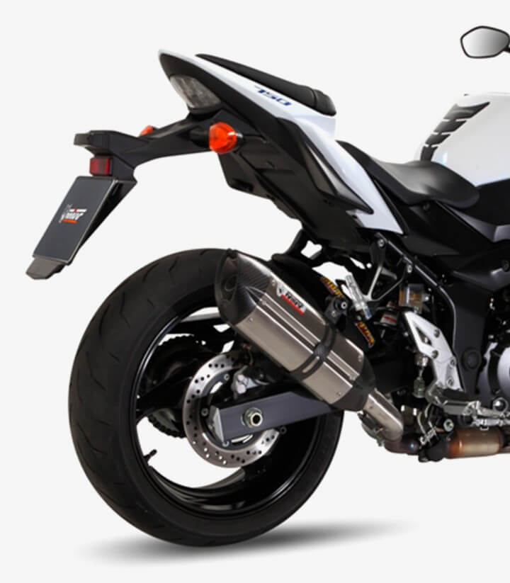 MIVV Suono Auspuff Stahl für Suzuki GSR 750 (11-16) S.037.L7