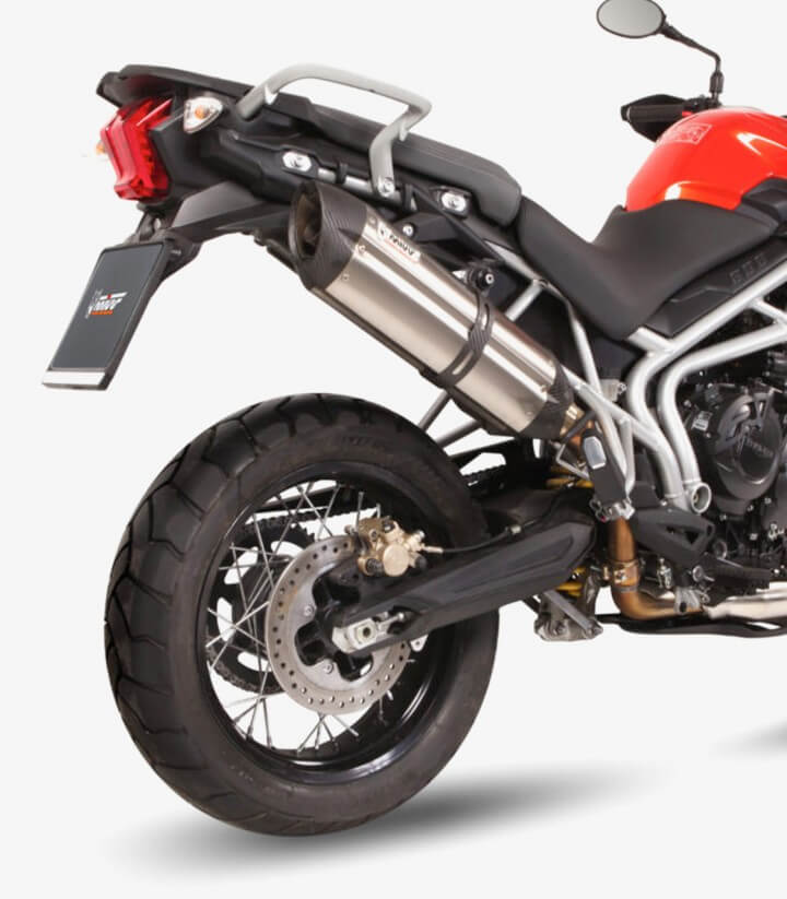 MIVV Suono Auspuff Stahl für Triumph Tiger 800 XC (11-21), Tiger 800 XR (15-22) T.011.L7
