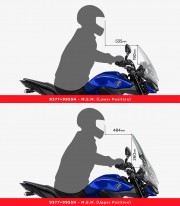 Puig 9955N manual windshield lifting mechanism for Yamaha MT-09 (17-20)