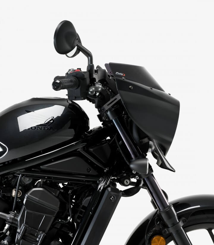Halbverkleidung Puig Mirage Sport Honda CMX 1100 Rebel (21-26) Glänzend schwarz / Dunkel getönt 21460F