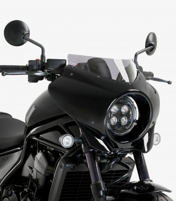 Semicarenado Puig Mirage Sport Honda CMX 1100 Rebel (21-25) Negro brillante / Ahumado 21460H