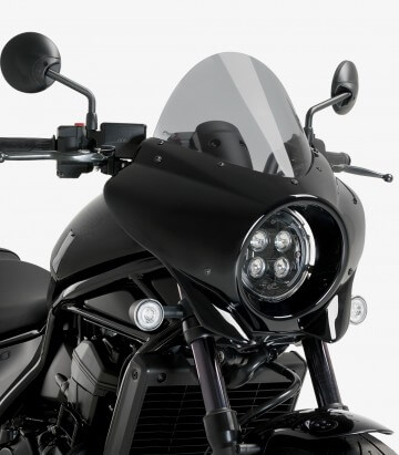 Semicarenado Puig Mirage Touring Honda CMX 1100 Rebel (21-25) Negro brillante / Ahumado 21461H