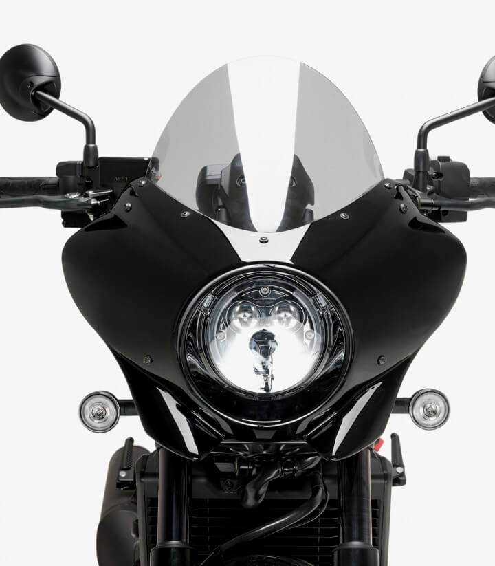 Semicarenado Puig Mirage Touring Honda CMX 1100 Rebel (21-25) Negro brillante / Ahumado 21461H