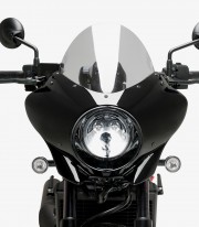 Honda CMX 1100 Rebel (21-25) Puig Mirage Touring Glossy black / Smoked Semi-fairing 21461H