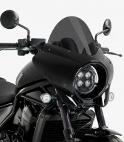 Honda CMX 1100 Rebel (21-25) Puig Mirage Touring Glossy black / Dark smoked Semi-fairing 21461F