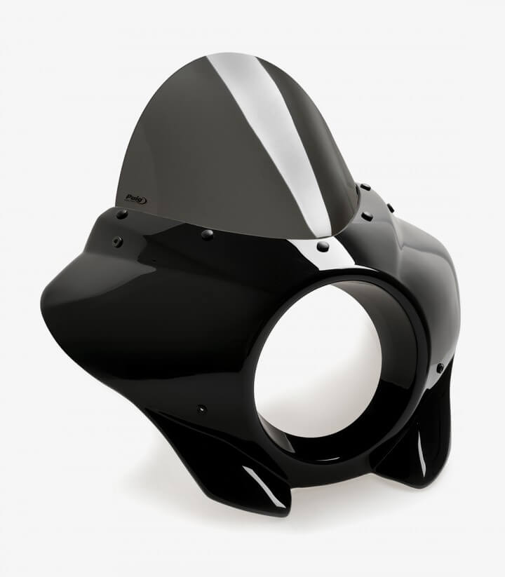 Semicarenado Puig Mirage Touring Honda CMX 1100 Rebel (21-25) Negro brillante / Ahumado oscuro 21461F