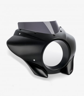 Honda CMX 1100 Rebel (21-25) Puig Mirage Sport Matte black / Dark smoked Semi-fairing 21604F