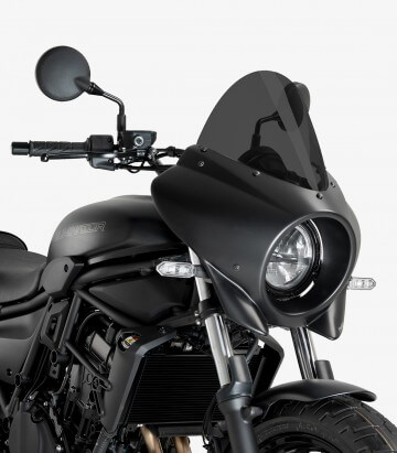 Halbverkleidung Puig Mirage Touring Kawasaki Eliminator 500 (24-26) Glänzend schwarz / Dunkel getönt 21946F