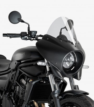 Semicarenado Puig Mirage Touring Kawasaki Eliminator 500 (24-25) Negro brillante / Ahumado 21946H