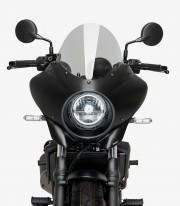 Kawasaki Eliminator 500 (24-25) Puig Mirage Touring Glossy black / Smoked Semi-fairing 21946H