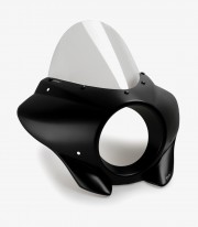 Kawasaki Eliminator 500 (24-25) Puig Mirage Touring Glossy black / Transparent Semi-fairing 21946W